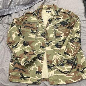 Topshop camo jacket
